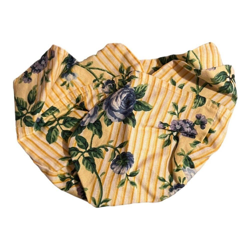 Longaberger Liner Horizon Basket 1999 Rose Trellis 218579 NEW Blue Roses Yellow